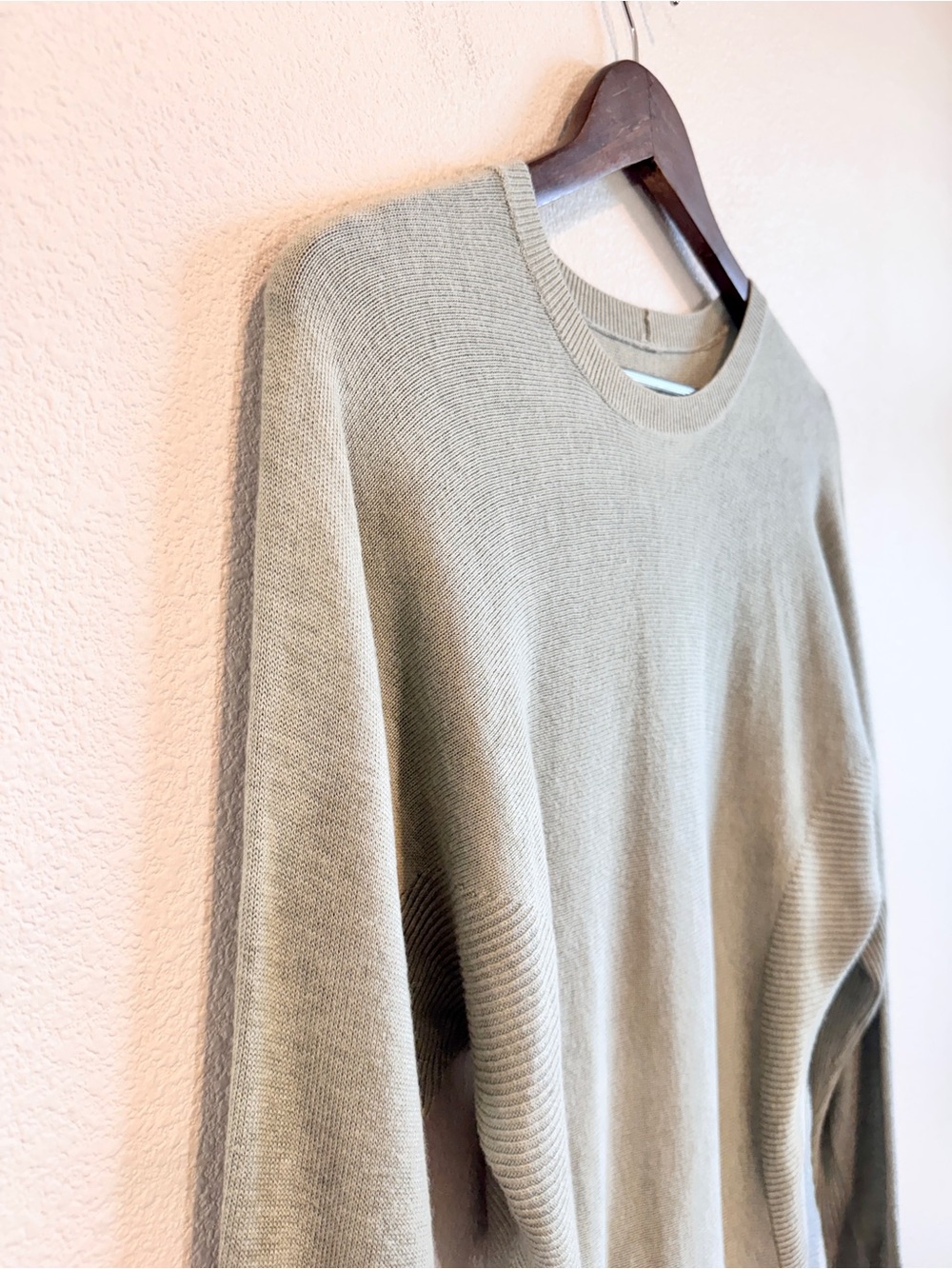 Lululemon Cashlu Knit Pullover Heathered Green Fern Quiet Luxury Sweater 8 H29 - Picture 4 of 11